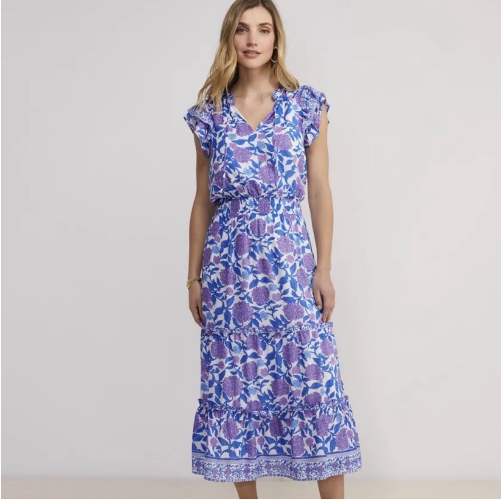 Vineyard vines hydrangea maxi dress
